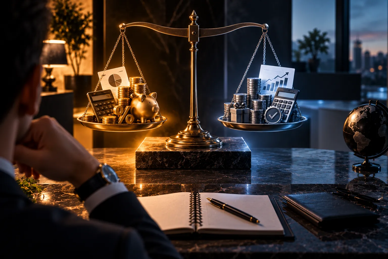 Comparação de custo-benefício entre duas corretoras para investidores