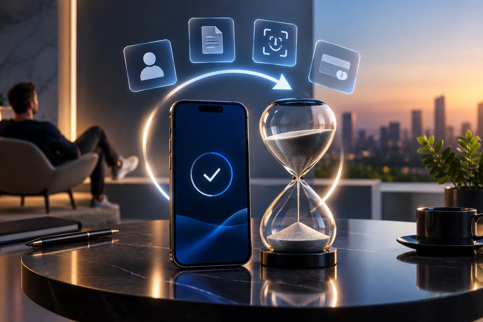 Tempo para criar uma conta no BTG pelo celular
