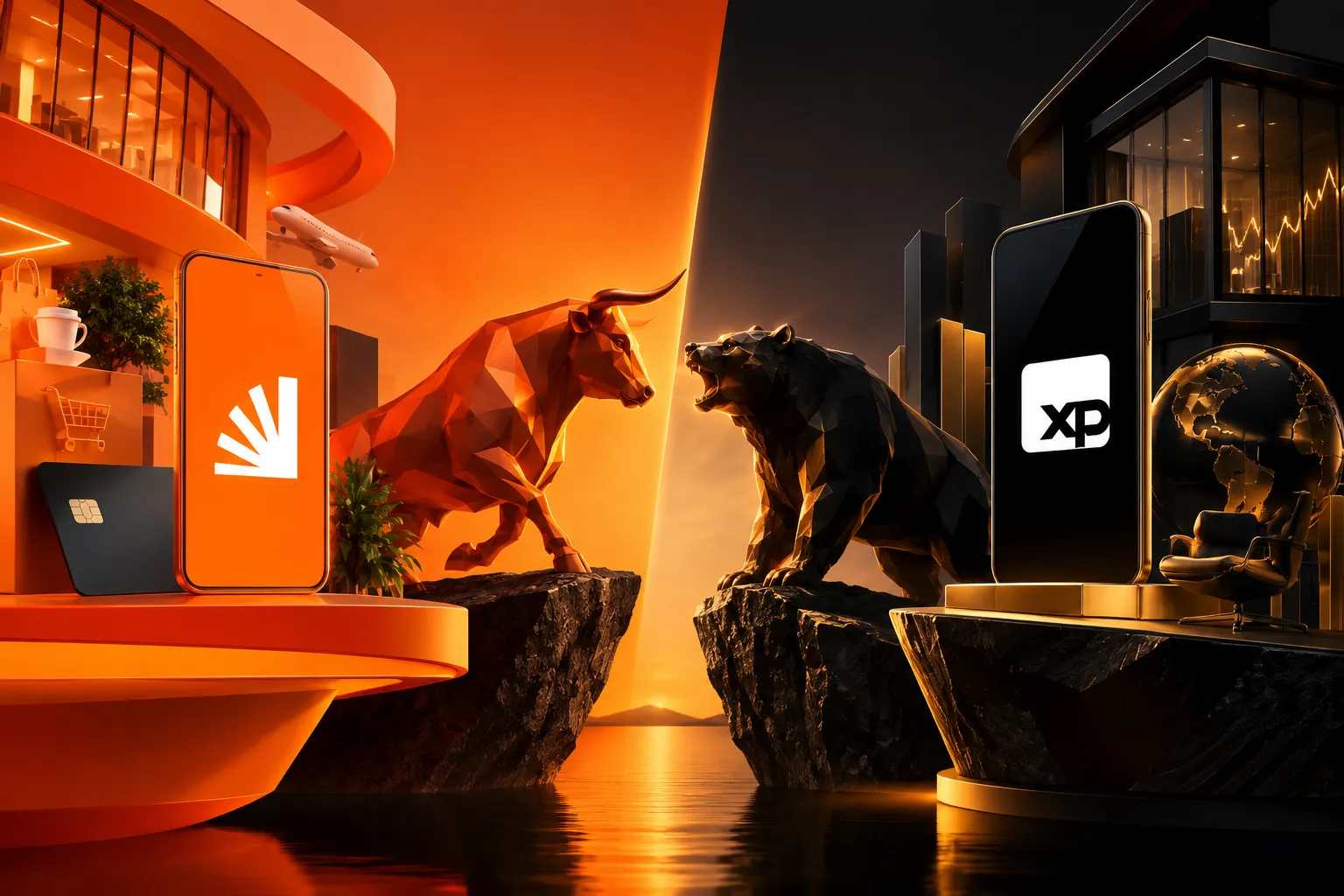 Diferenças entre Inter e XP para investimentos e serviços financeiros