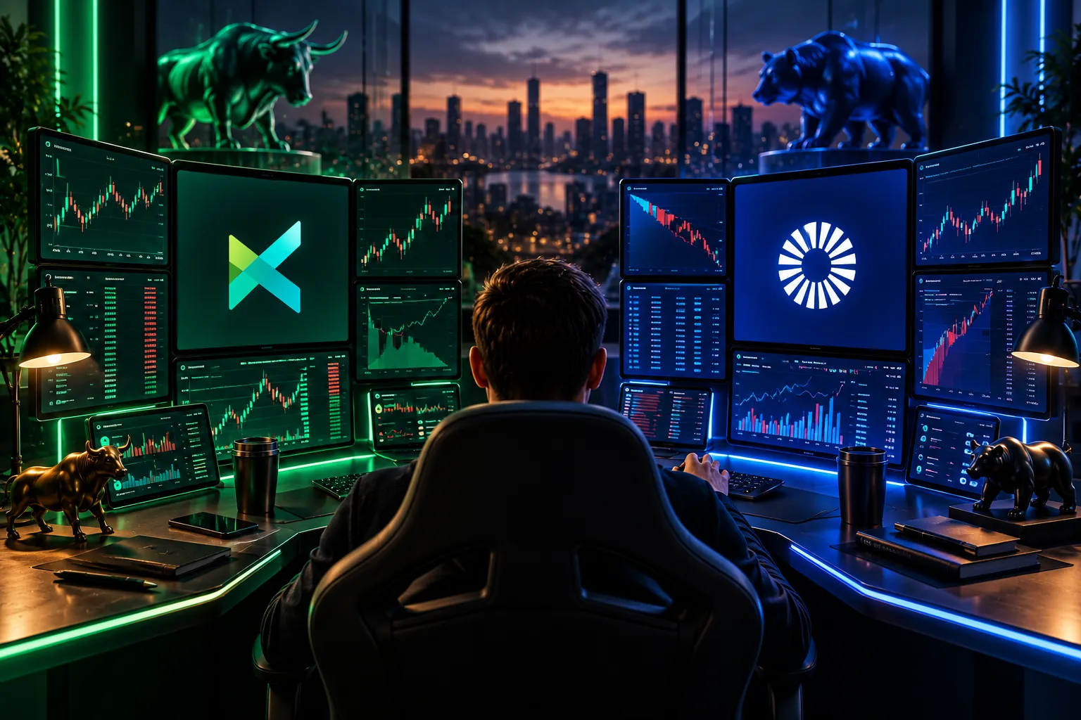 qual é a melhor corretora para traders, com telas de negociação e gráficos financeiros