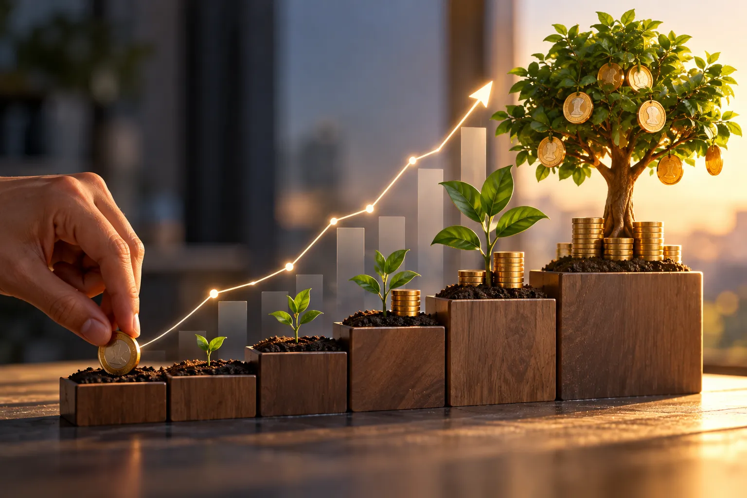 Investimento com pouco dinheiro e crescimento gradual